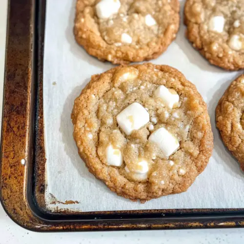 Marshmallow Crispy Cookies