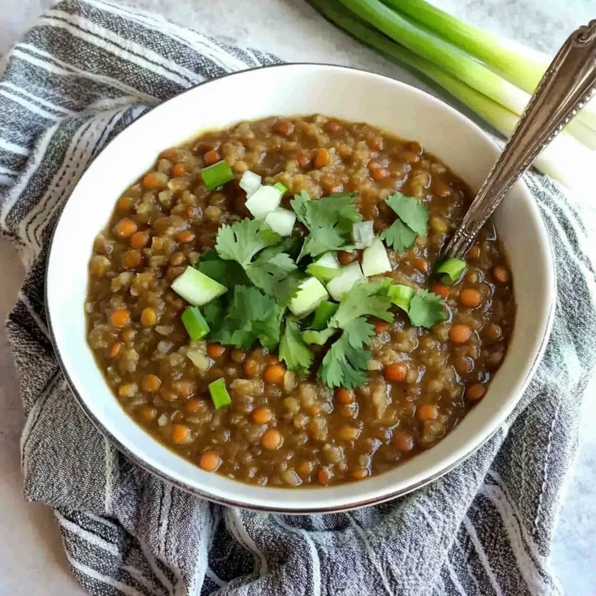 Slow Cooker Egyptian Lentils and Rice.