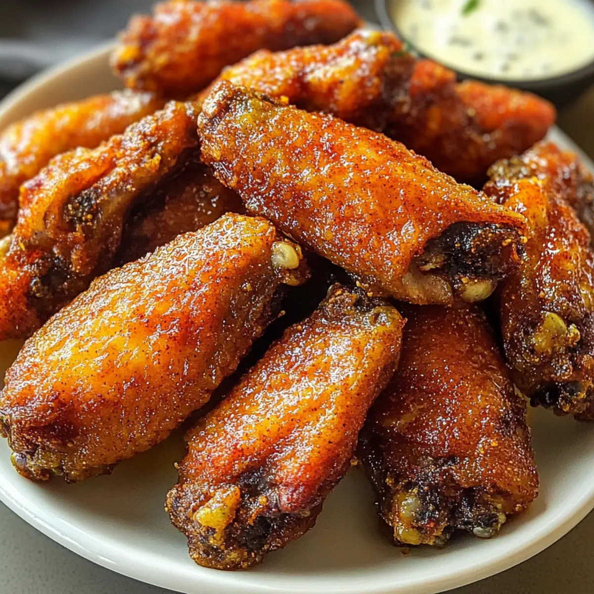 Crispy Dry Rub Chicken Wings