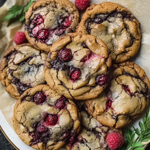 Raspberry Chocolate Chip Cookies