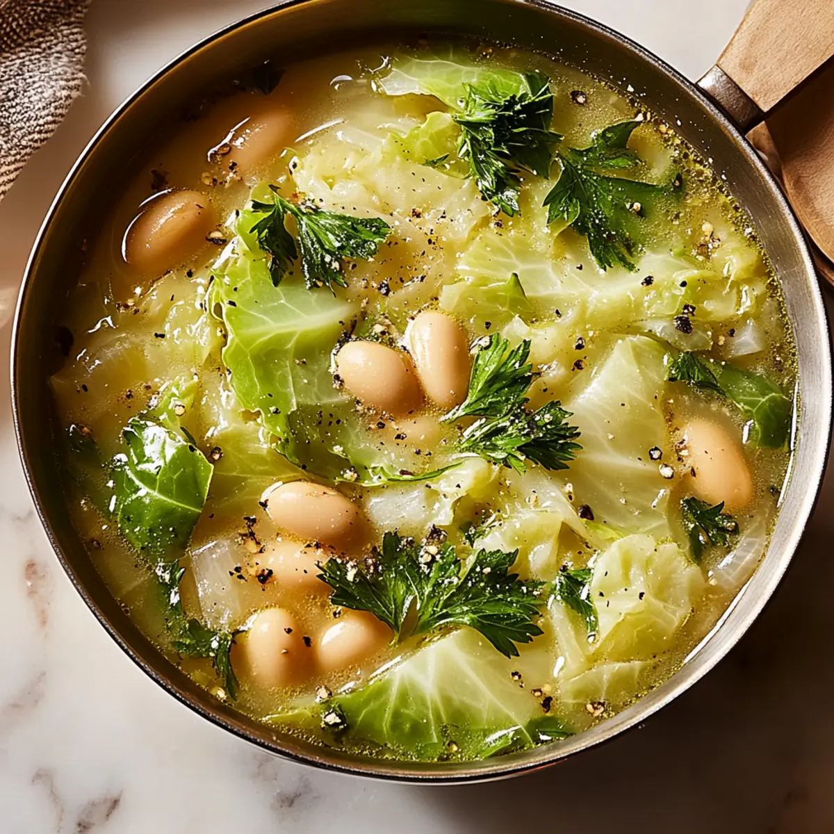 Garlicky Cabbage Soup