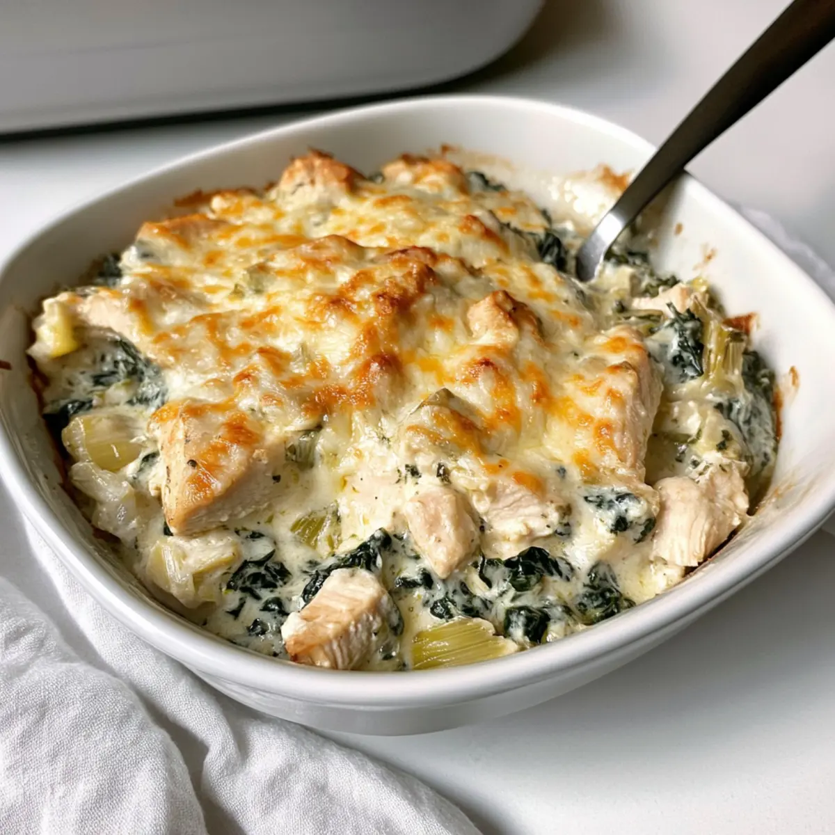 Spinach and Artichoke Chicken Casserole