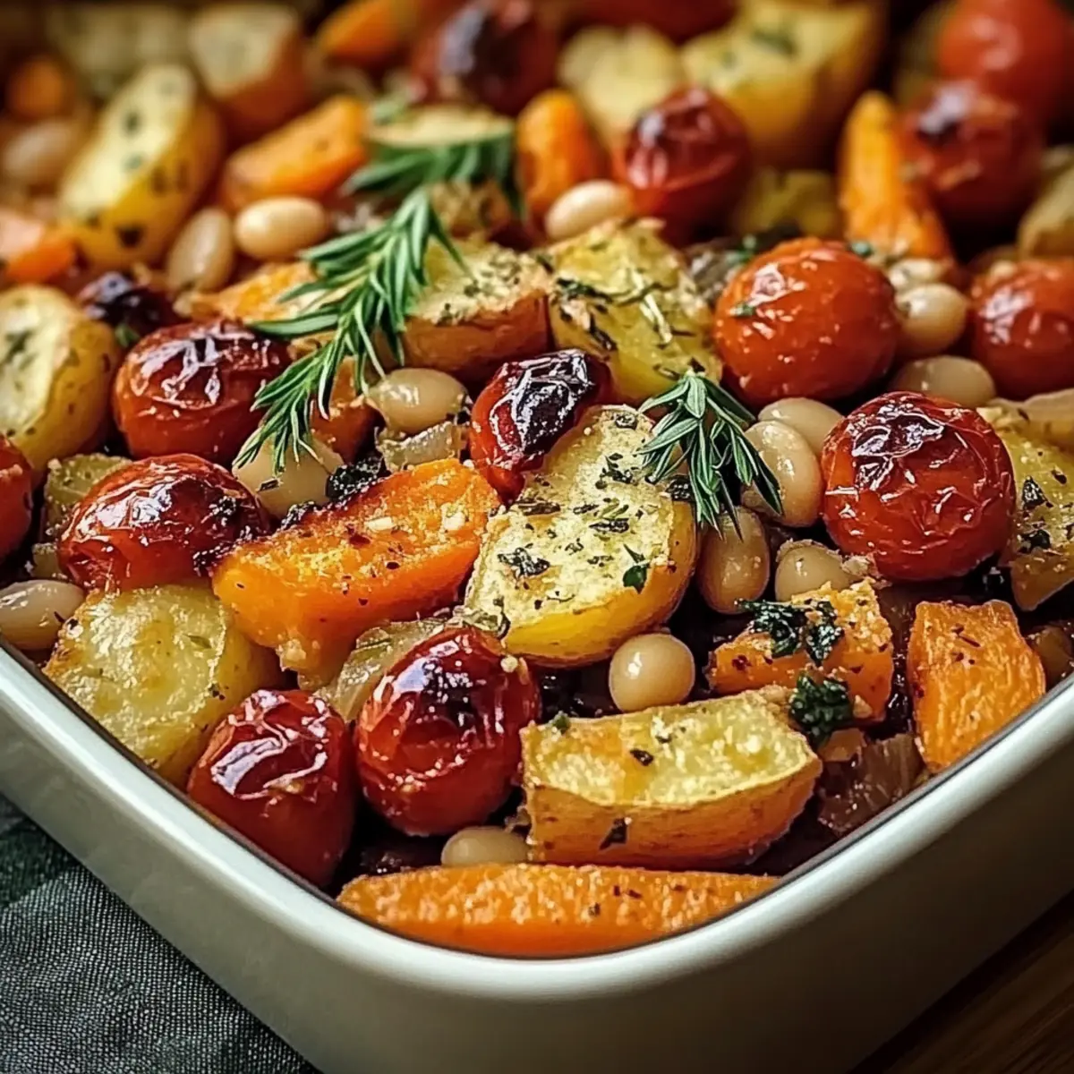 Roasted Vegetable Bake with Cannellini Beans