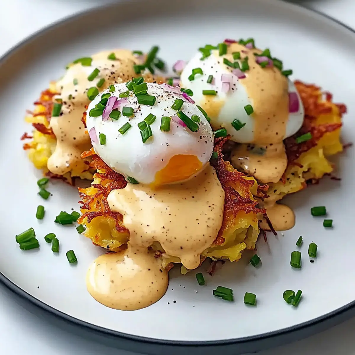 Easy Latke Eggs Benedict