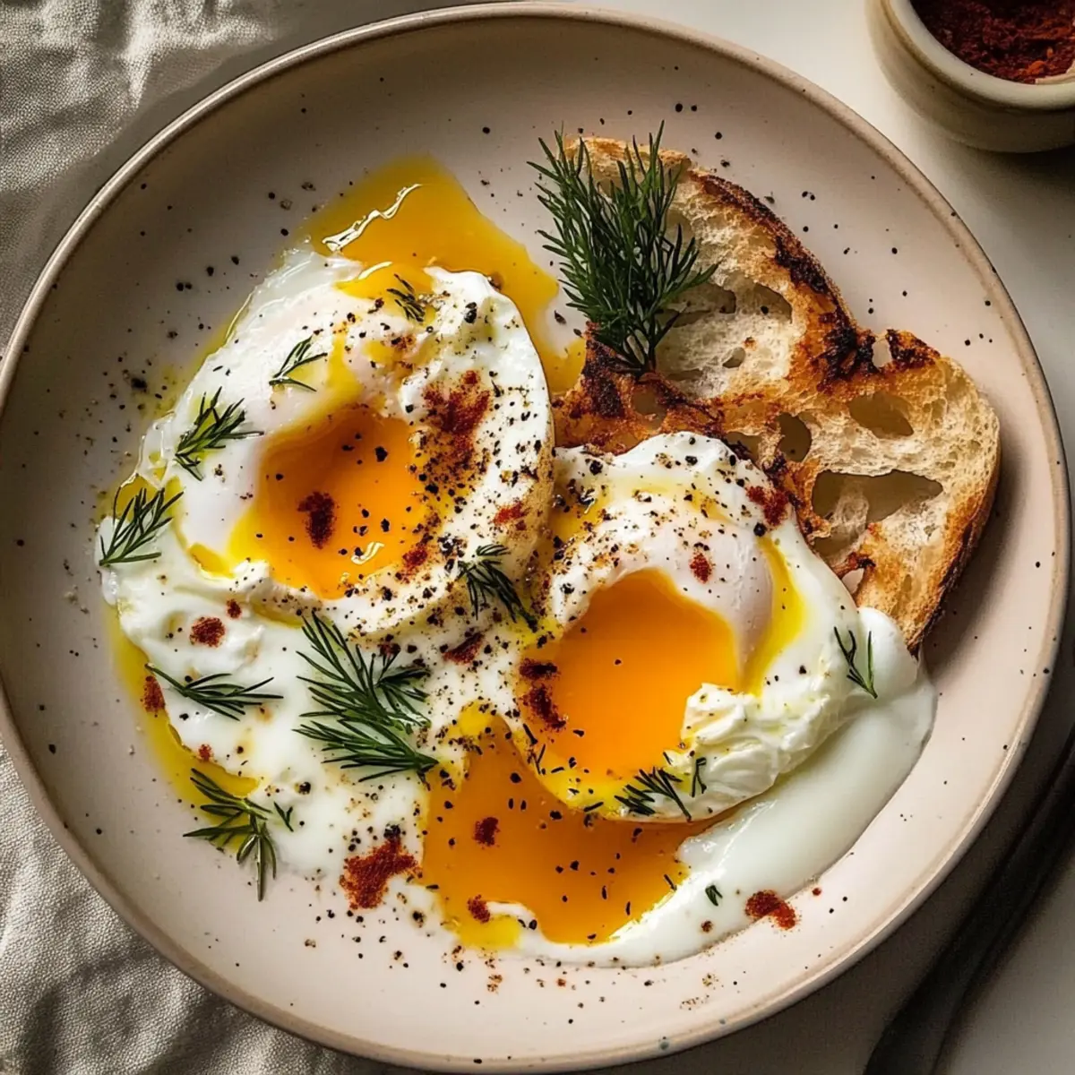 Turkish Eggs with Creamy Yogurt & Butter Sauce Bliss 2 4a00b3cb 26ce 4eea 9a63 379e7dca4384bl uuyt21