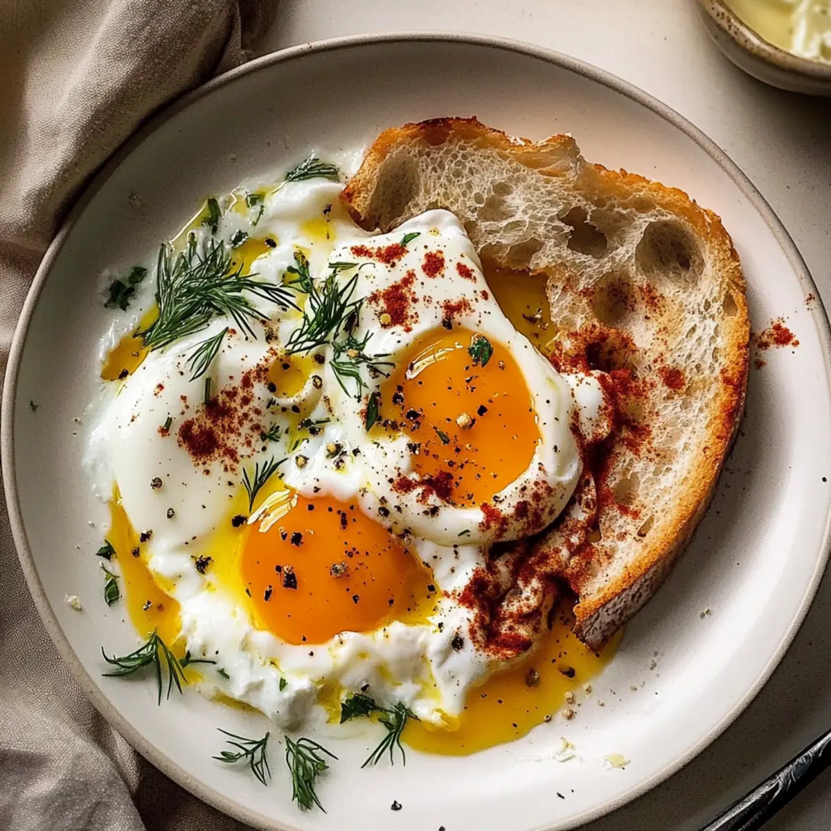 Turkish Eggs with Creamy Yogurt & Butter Sauce Bliss 3 4a00b3cb 26ce 4eea 9a63