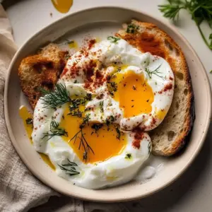 Turkish Eggs with Creamy Yogurt & Butter Sauce Bliss 6 Turkish Eggs with Creamy Yogurt & Butter Sauce