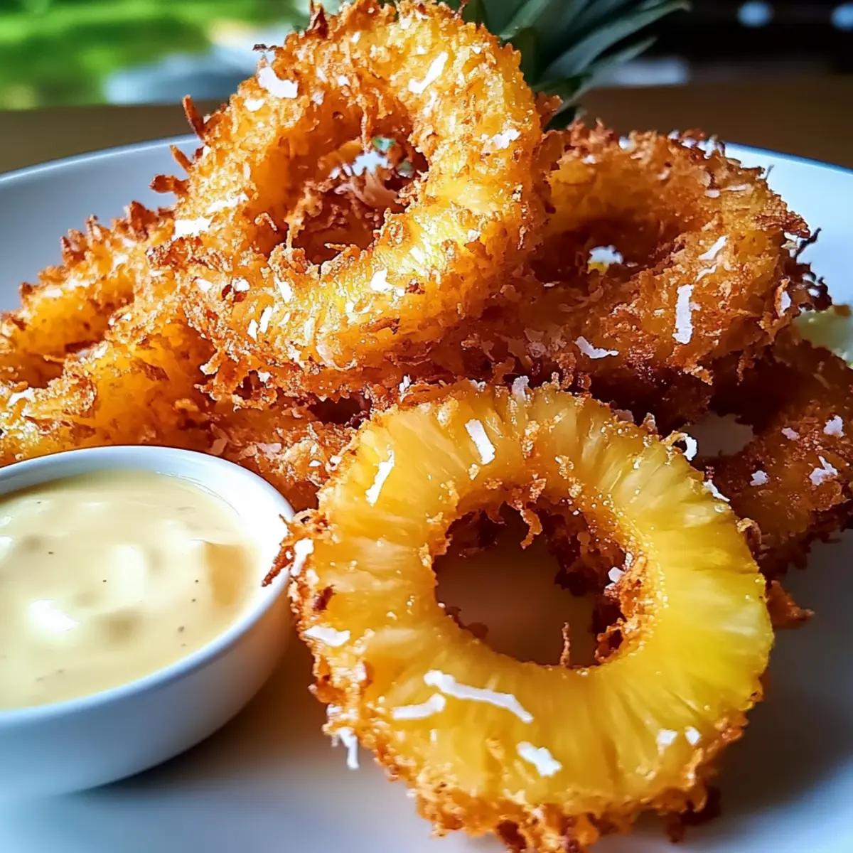 Rum-Soaked Fried Pineapple