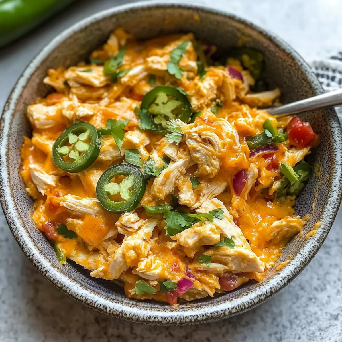 Jalapeño Buffalo Chicken Casserole