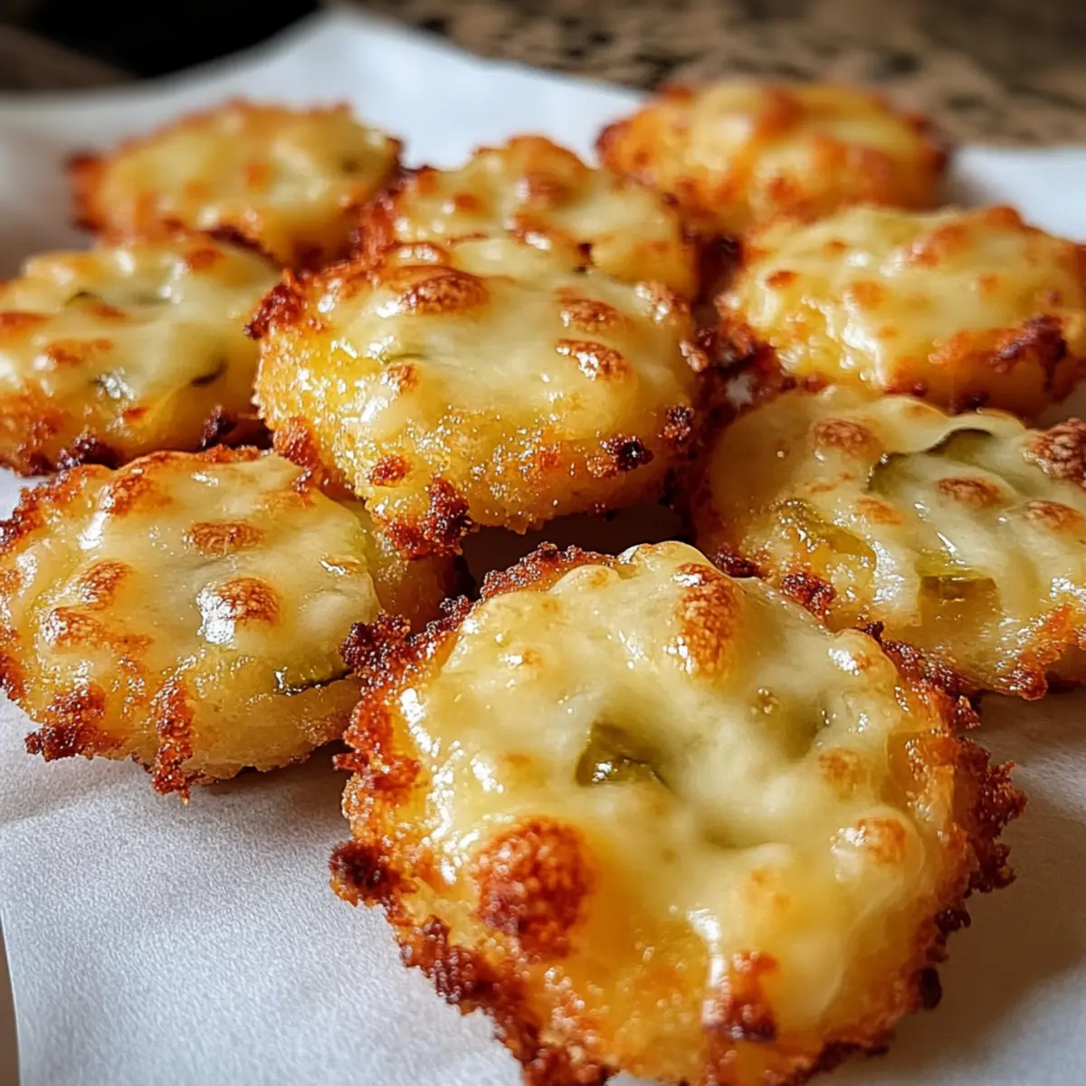 Crispy Pickle Cheese Bites