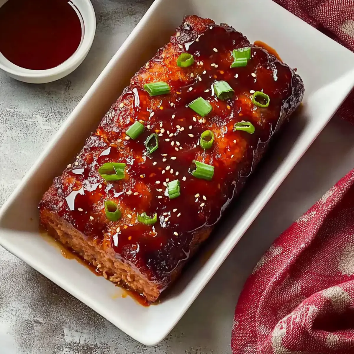 Savory Korean Meatloaf with a Spicy Apricot Glaze 4 Korean Meatloaf