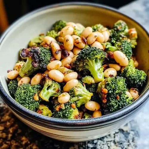 Roasted Broccoli and White Beans