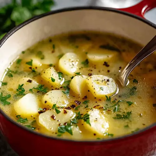 Hangover Cure Garlic Potato Soup