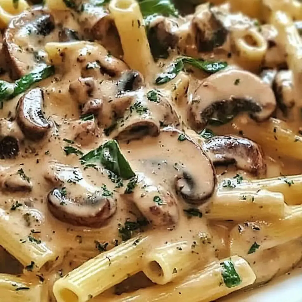 Creamy Tuscan Mushroom Pasta