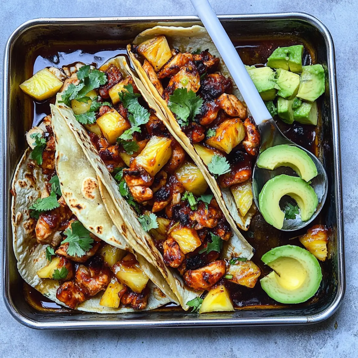 One Pan Chicken and Pineapple Tacos for Effortless Flavor 3 a7d550a5 2c6d 4b20 88ae 14024205a90bbr ayvaub