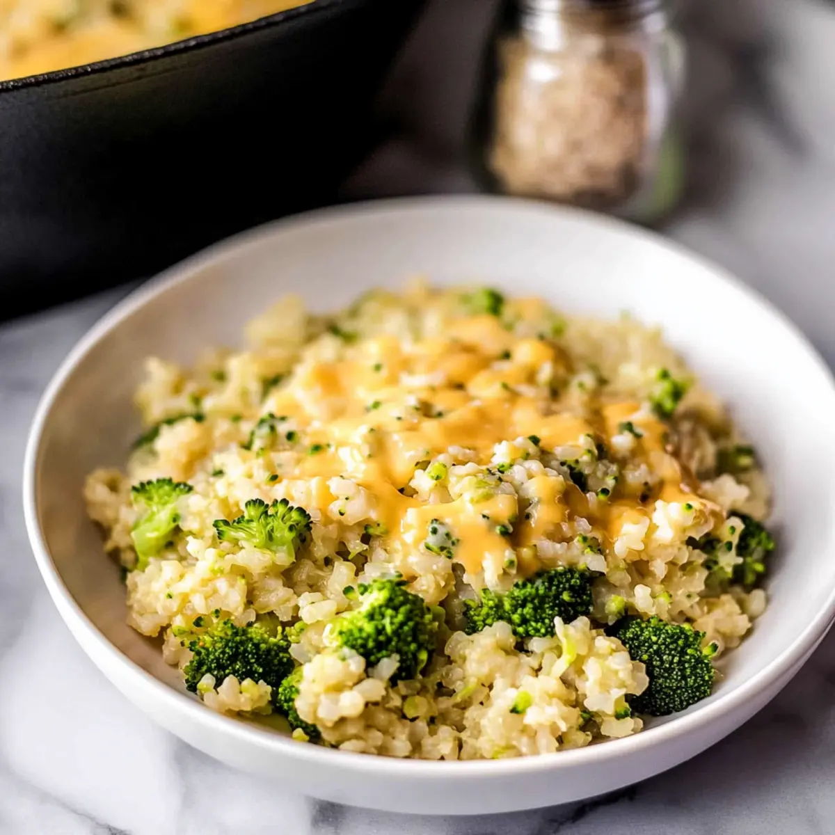 Cheesy Broccoli Cauliflower Rice