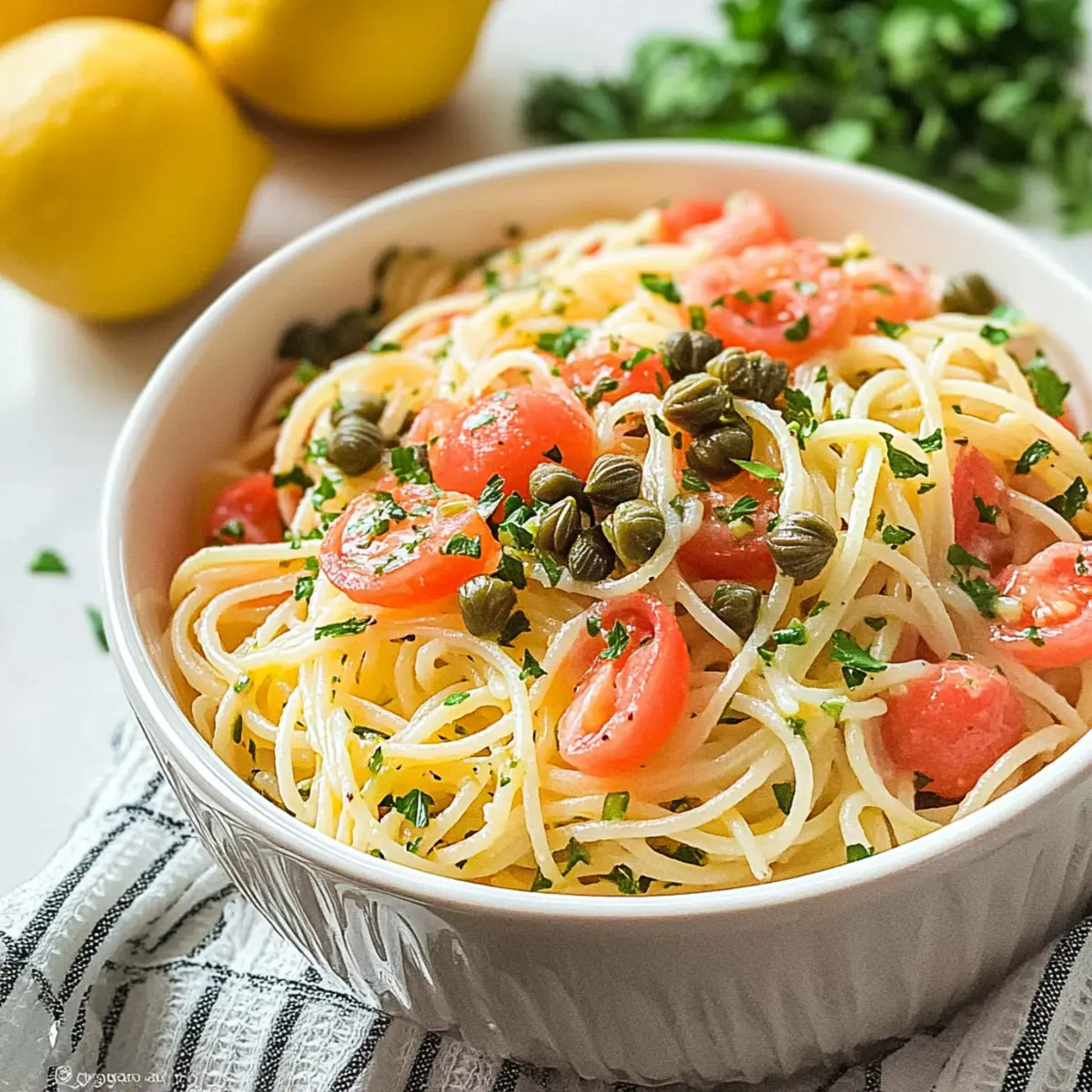Lemon Capellini Salad