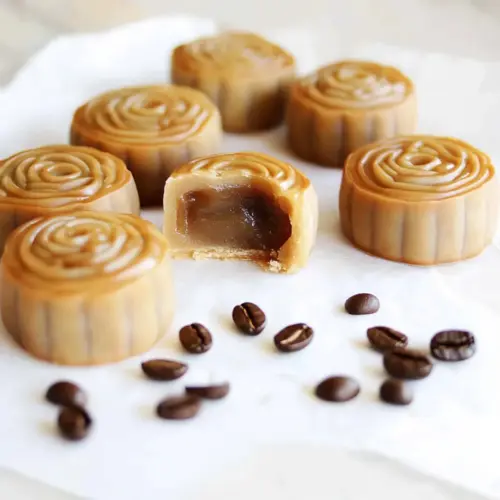 Coffee Snow Skin Mooncakes