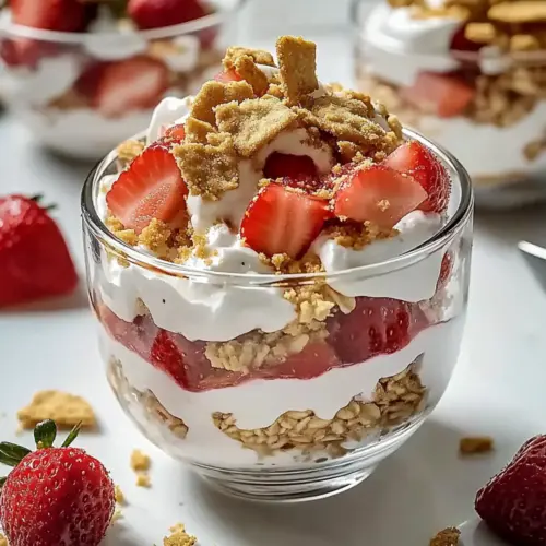 Creamy Strawberry Cheesecake Overnight Oats