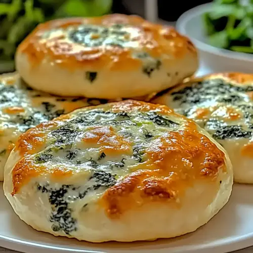 Spinach Cottage Cheese Flagels