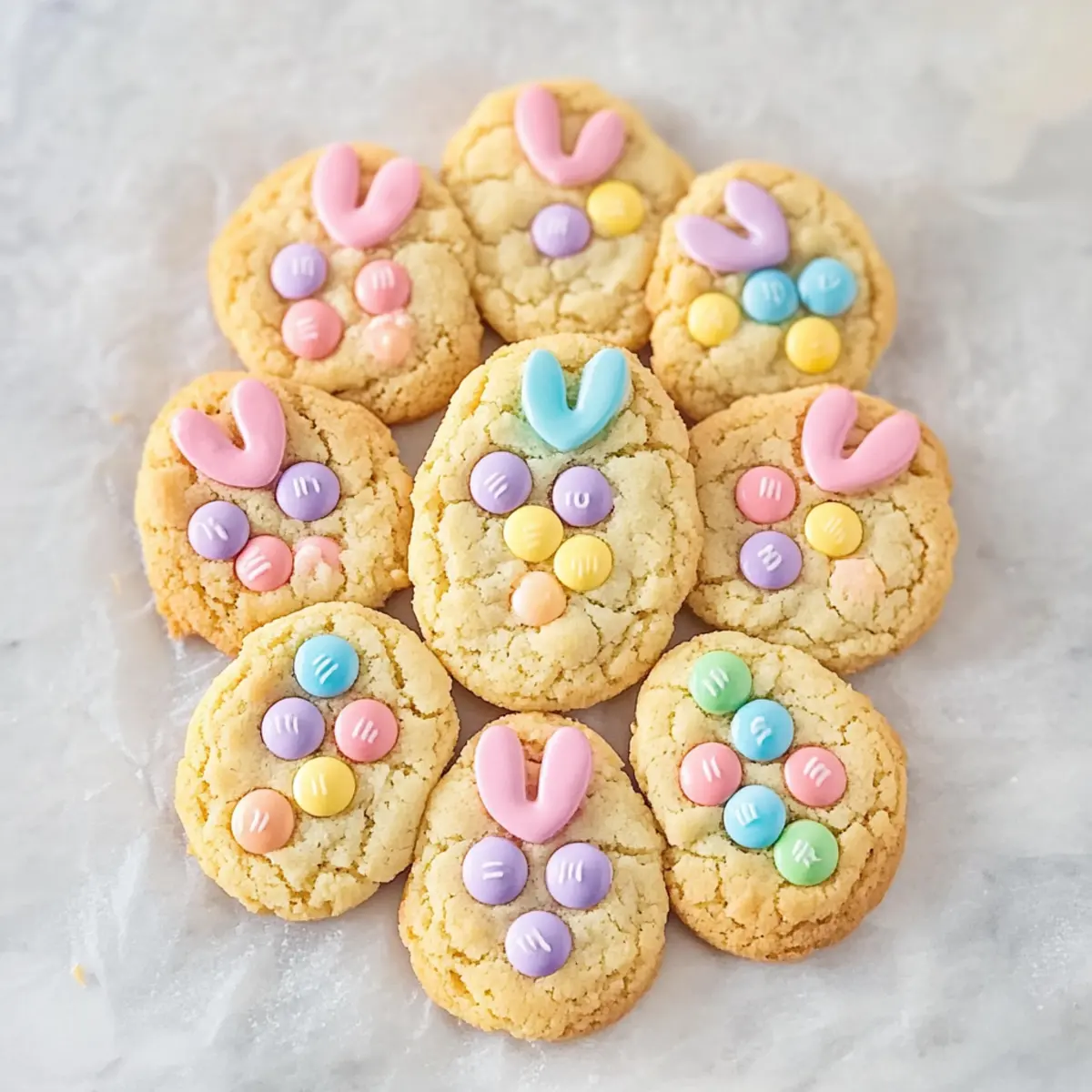 M&M Bunny Cookies