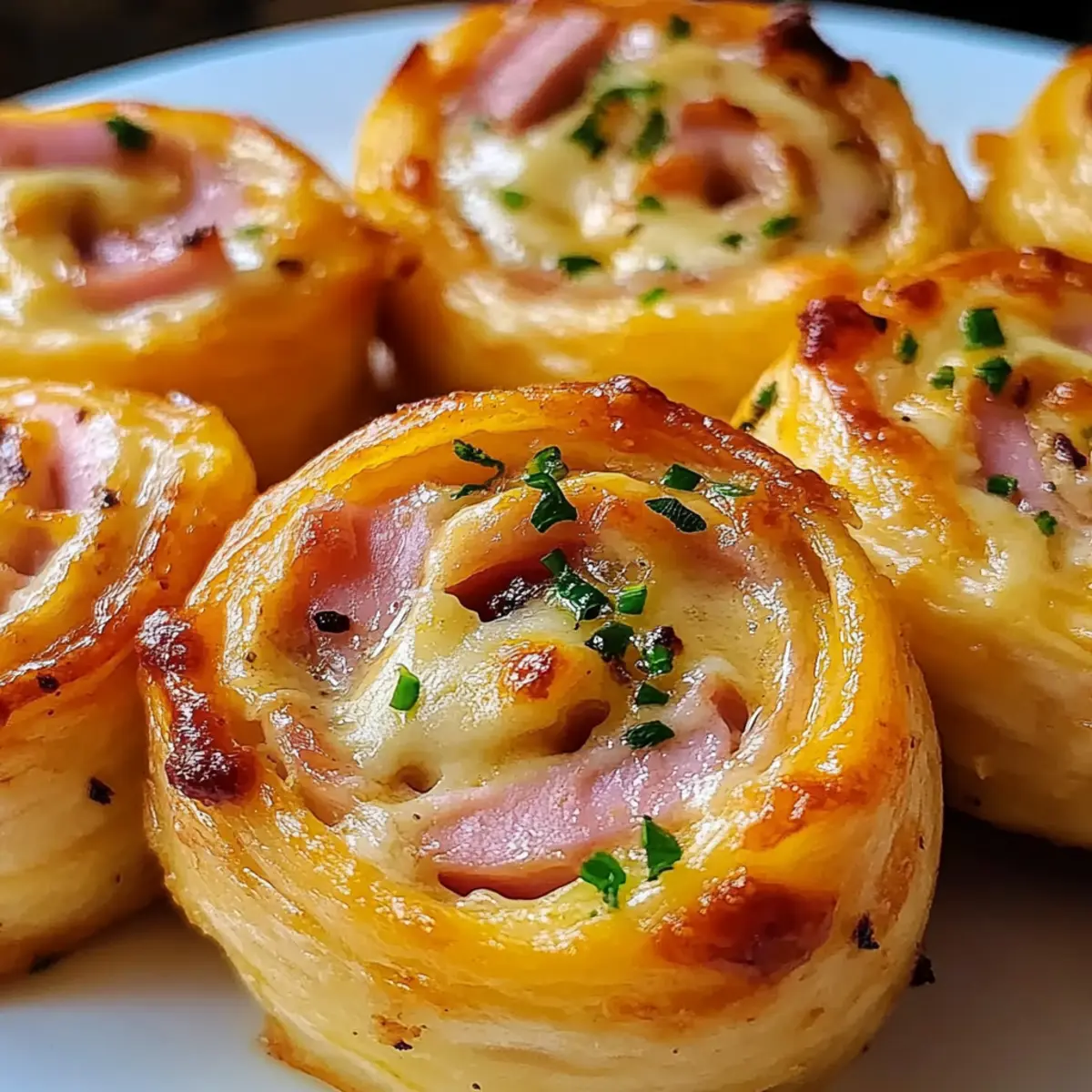Easter Ham and Cheddar Pinwheels