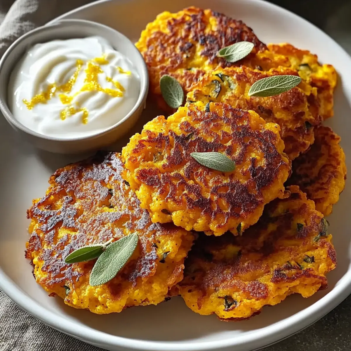 Sage Honey Pumpkin Fritters