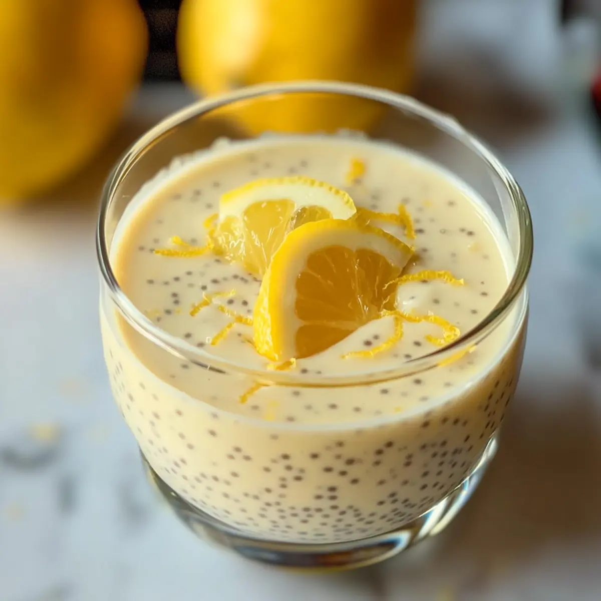 Yummy Lemon Cream Chia Pudding