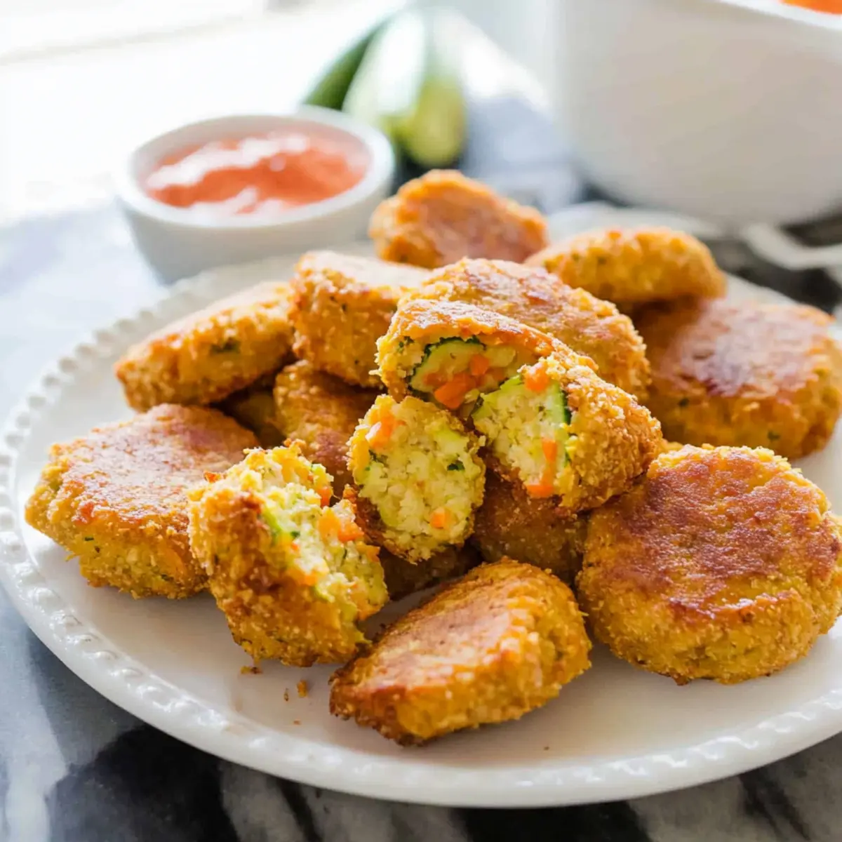 Kid Friendly Veggie Chickpea Nuggets