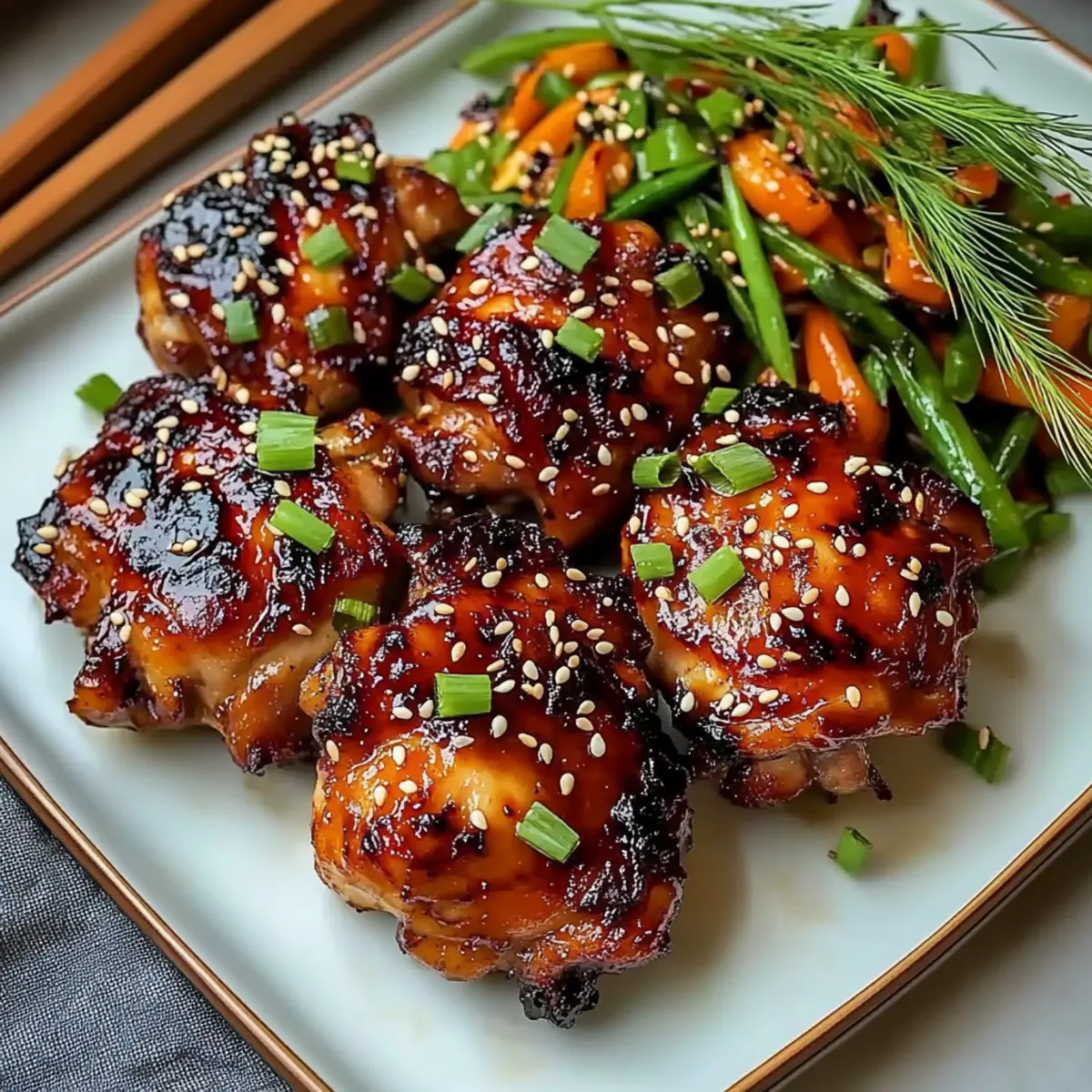 Crispy Japanese BBQ Chicken Thighs