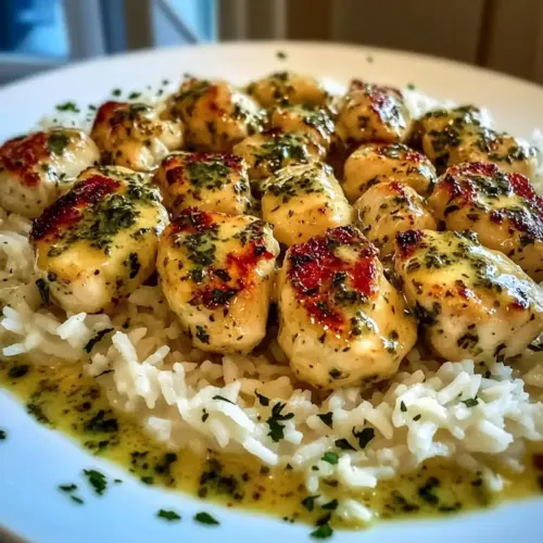Chicken Scampi with Creamy Garlic Parmesan Rice