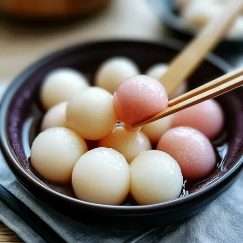 Perfectly Chewy Glutinous Rice Balls for Sweet Moments 3 Glutinous Rice Balls