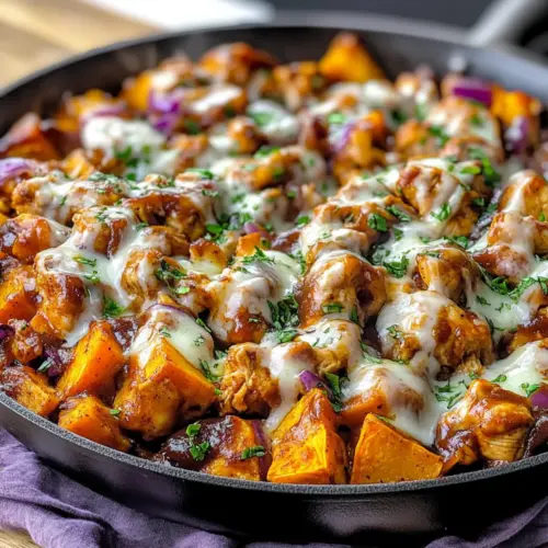BBQ Chicken Sweet Potato Skillet