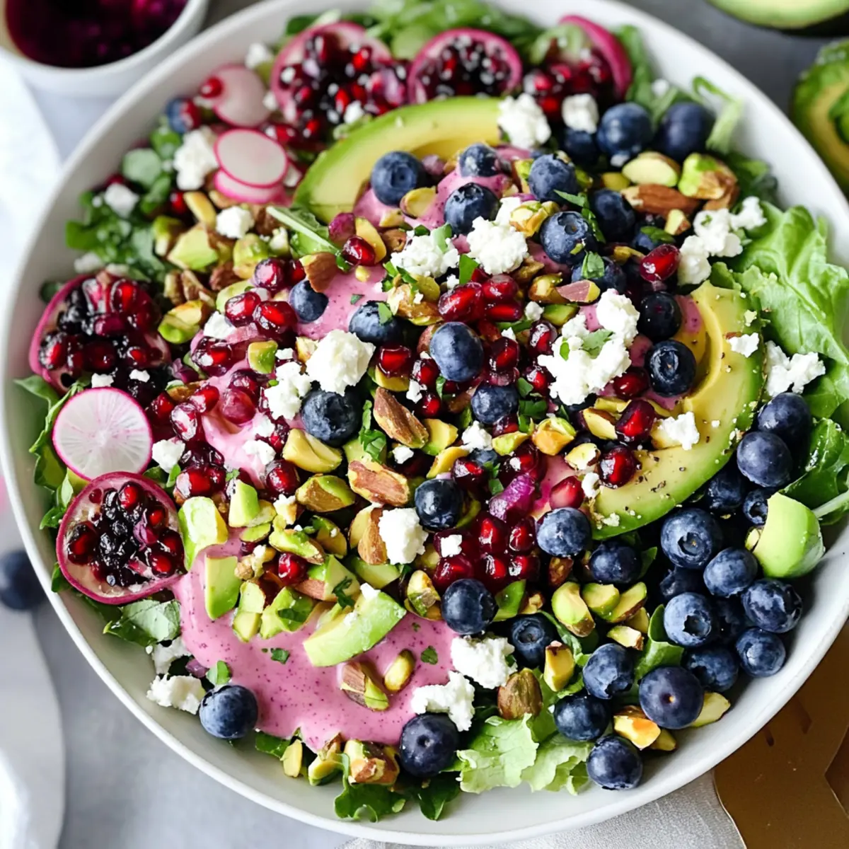 Blueberry Pistachio Spring Salad