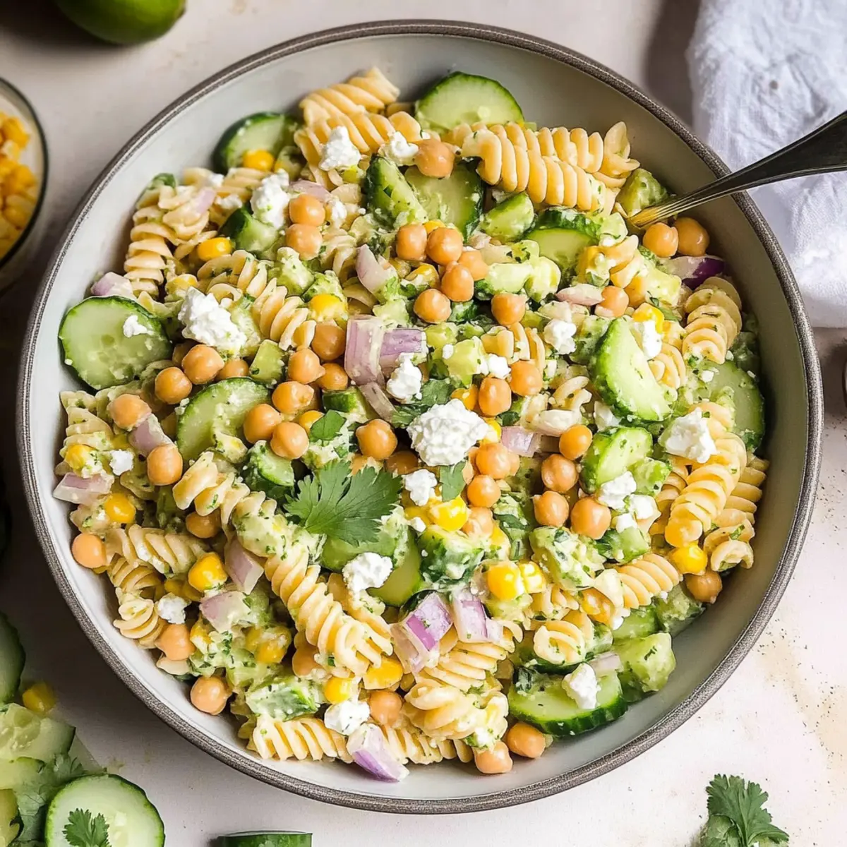 Zesty Cilantro Lime Pasta Salad That's Perfect for Summer 3 088669e8 6863 438e 902f 3d804257e529br zhgqww