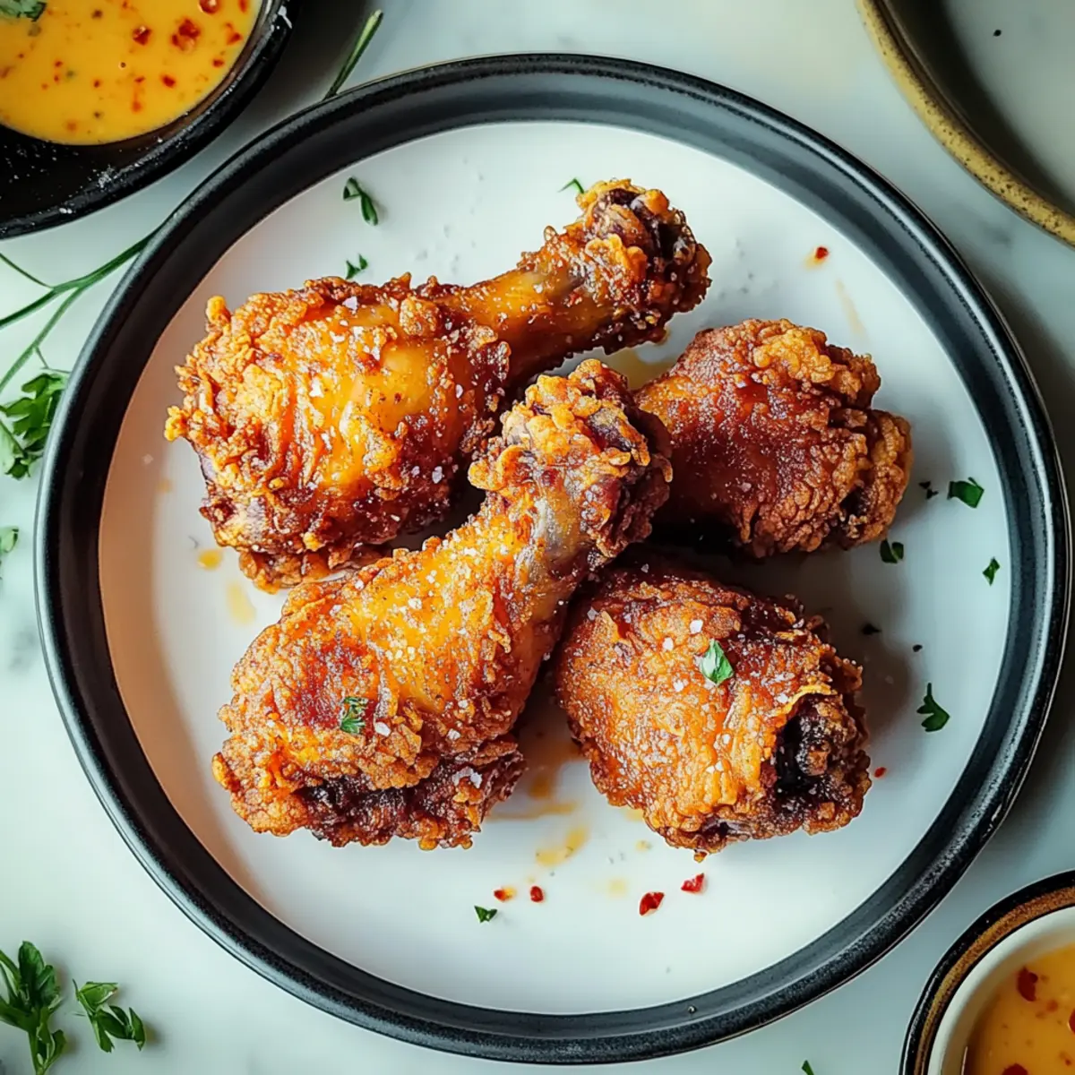 Crispy Spicy Buttermilk Fried Chicken