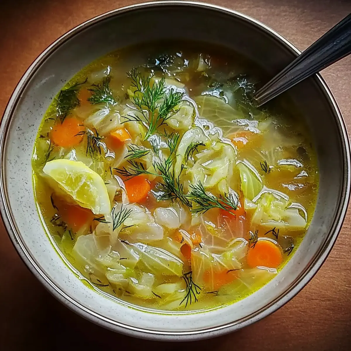 Lemon Dill Cabbage Soup