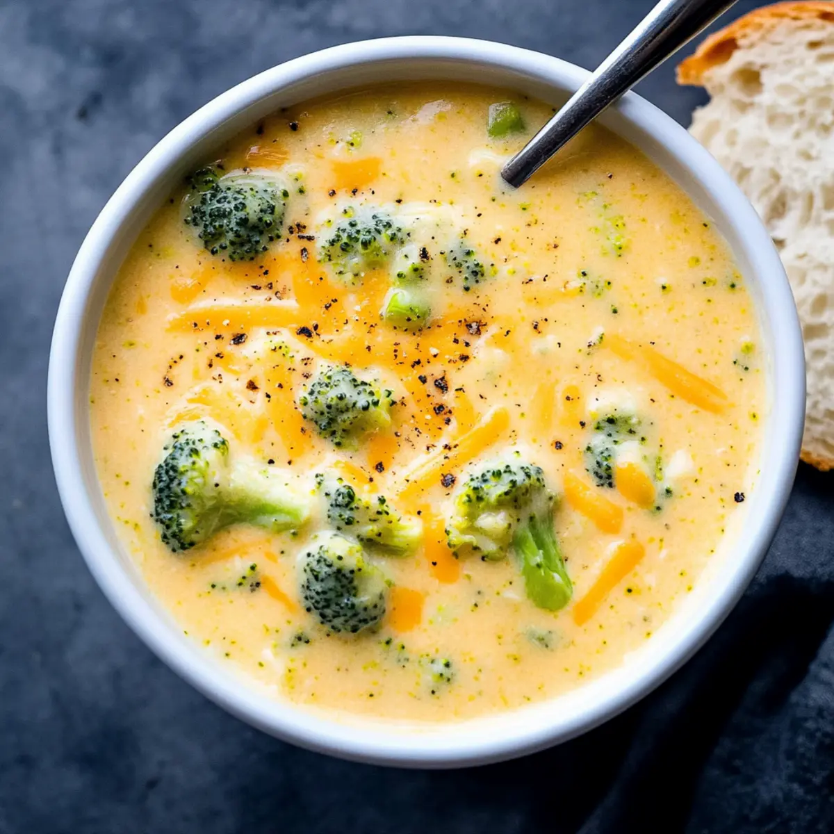 Broccoli Cheddar Soup