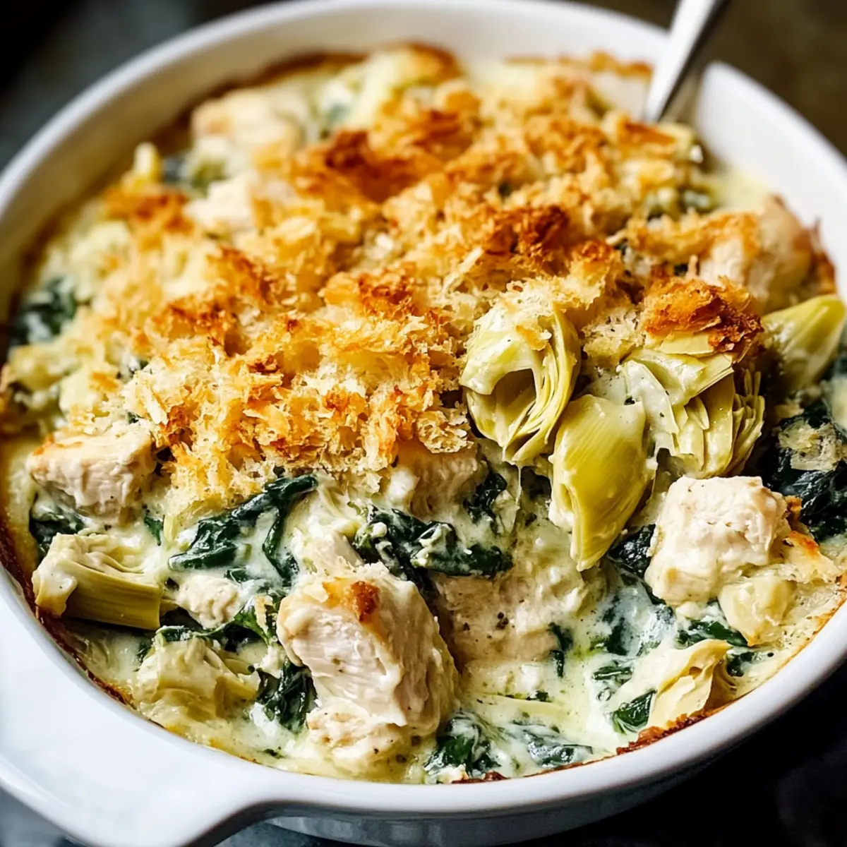 Spinach and Artichoke Chicken Casserole