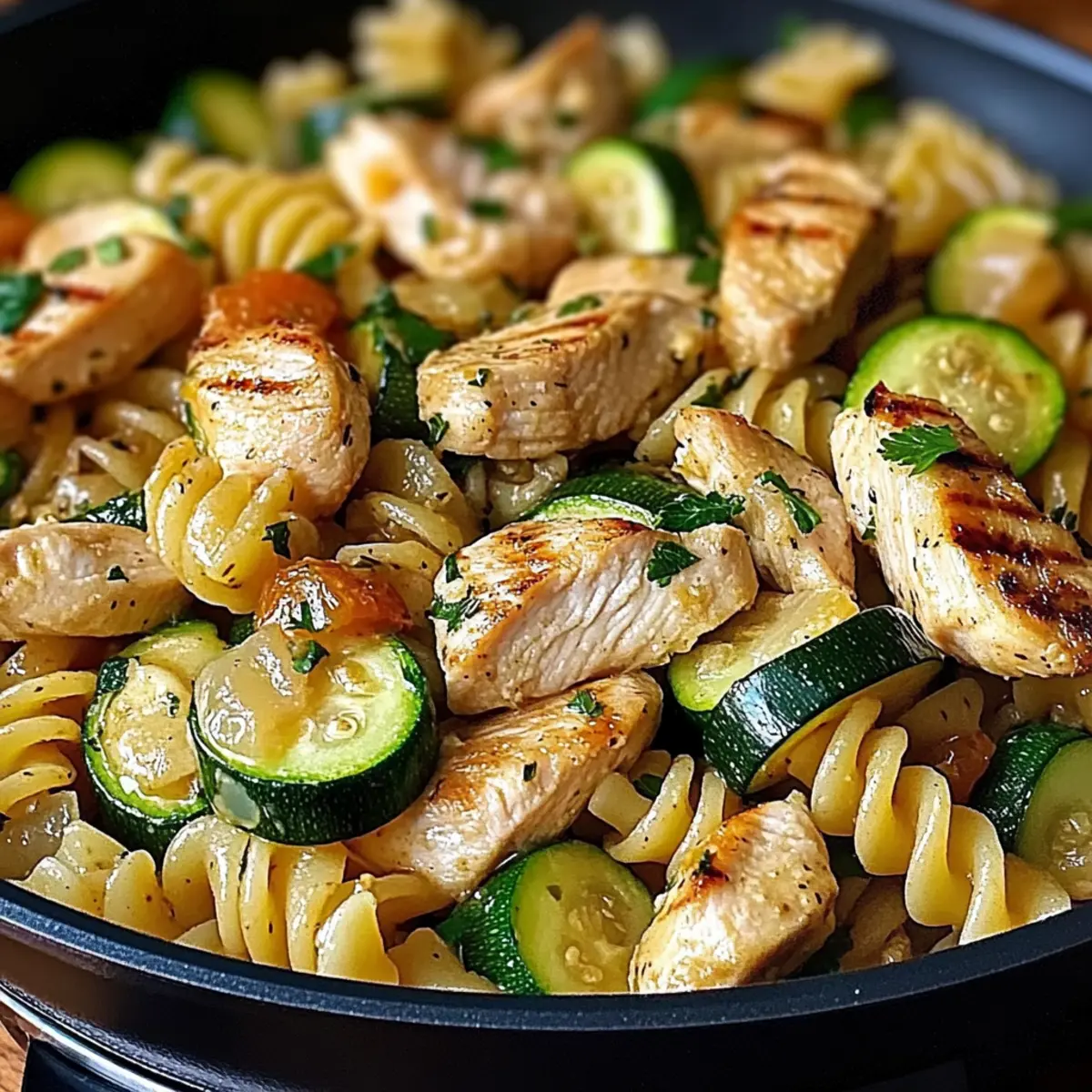 Chicken Zucchini Pasta Skillet