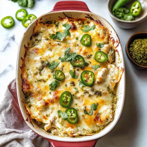 Salsa Verde Chicken Casserole