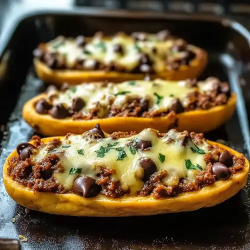 Ground Beef Zucchini Boats