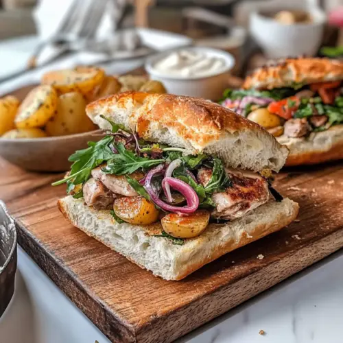 Irresistible Focaccia Sandwich with Roast Chicken Filling Delight 13 Focaccia Sandwich with Roast Chicken Filling