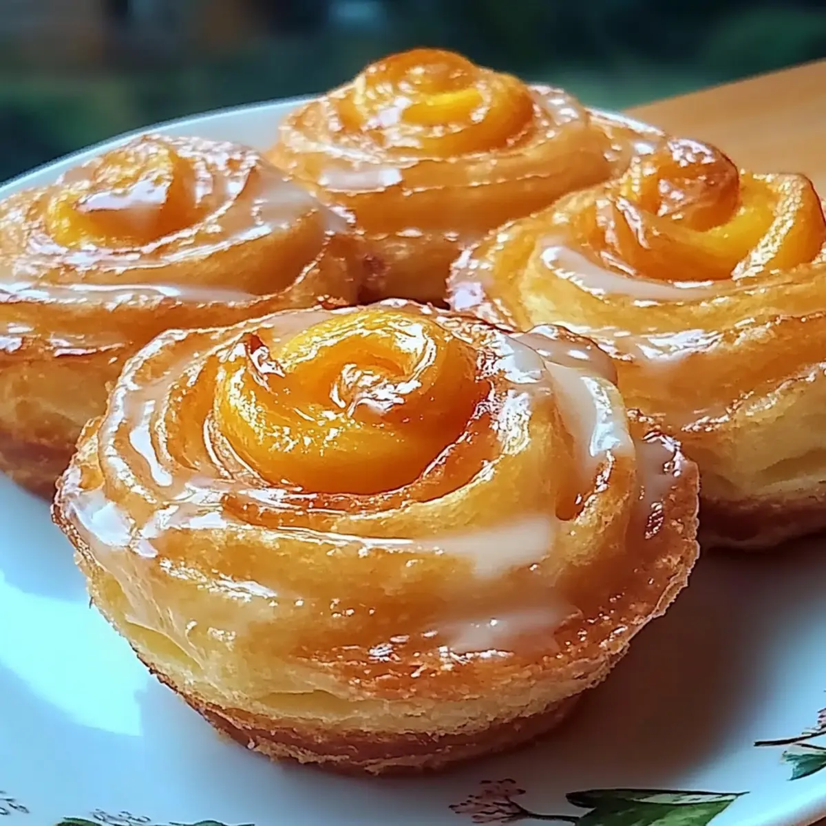 Peach Pie Cruffins