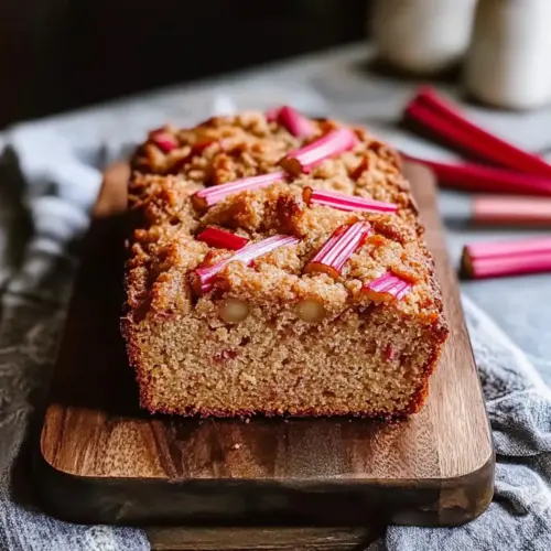 Cinnamon Rhubarb Bread