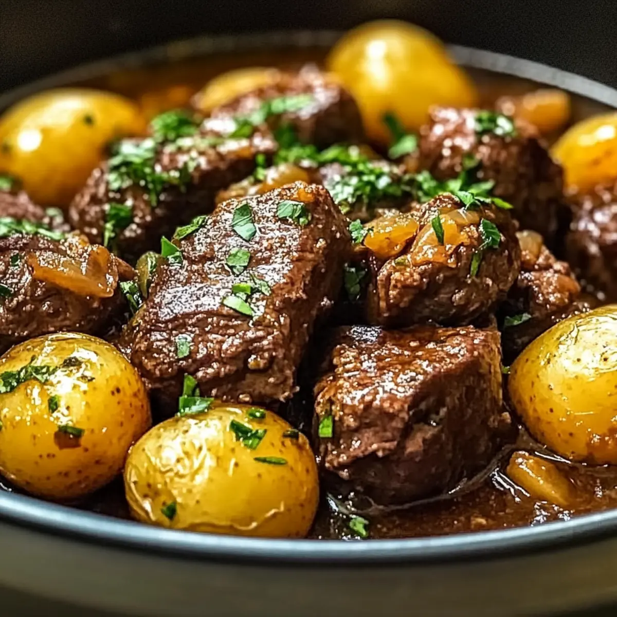 Slow Cooker Garlic Butter Beef