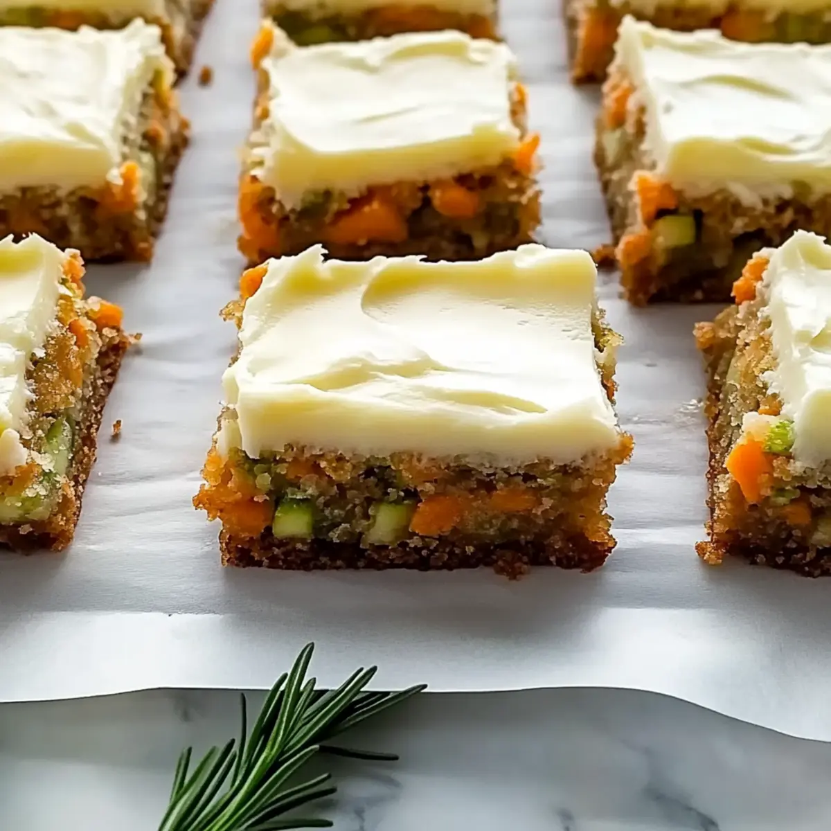 Spiced Ginger Carrot and Zucchini Bars