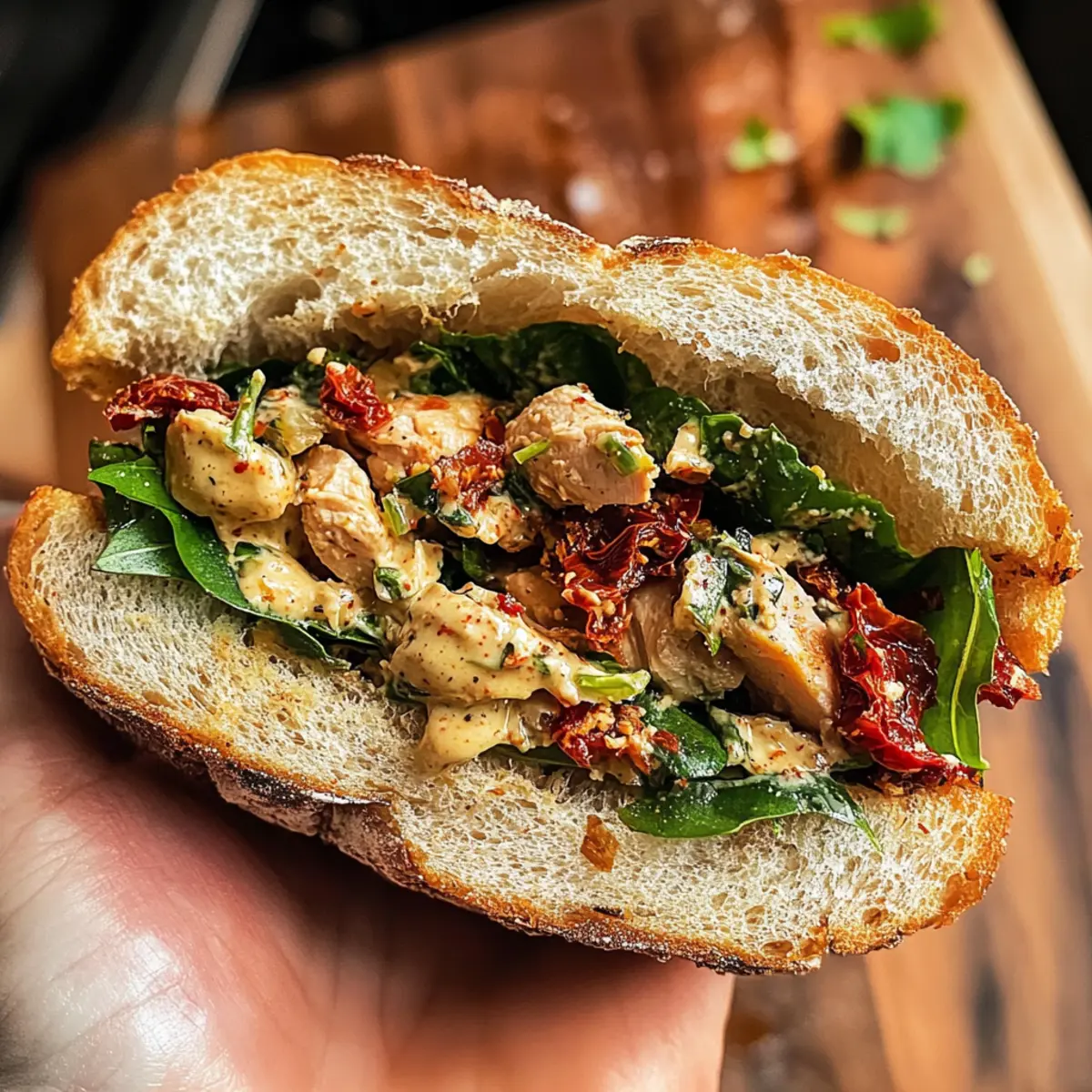 Marry Me Chicken Chopped Salad Sandwich That Will Wow You 4 Marry Me Chicken Chopped Salad Sandwich