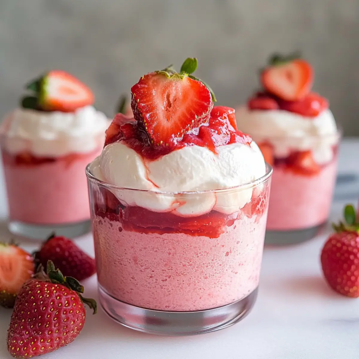Fresh Strawberry Mousse