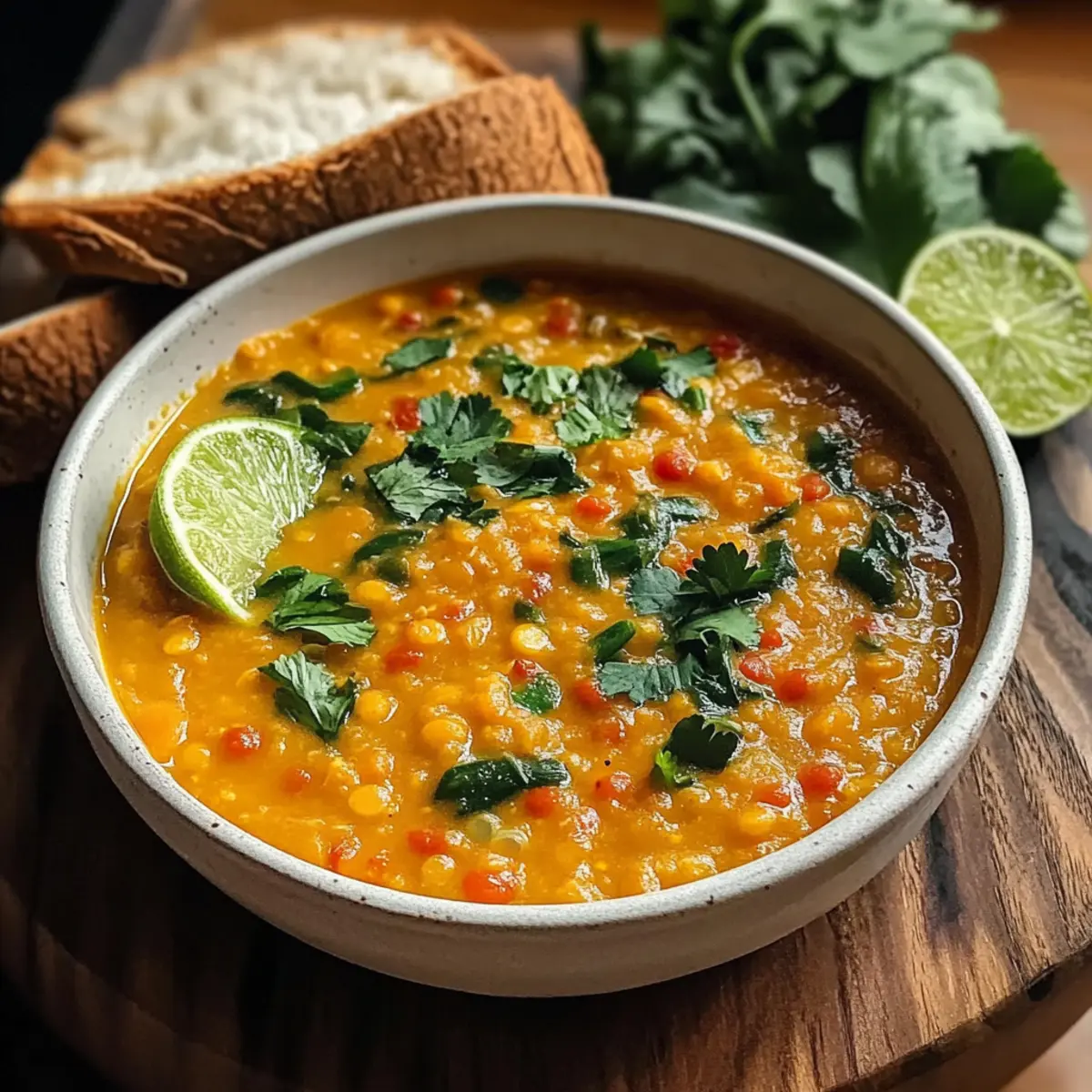 Thai Coconut Red Lentil Soup